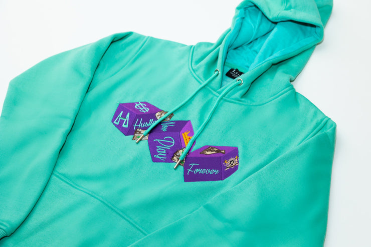 THB Hoodie - Teal & purple (limited time only)