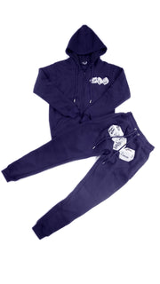 THB Sweat Suit - Navy Blue (Zip up)