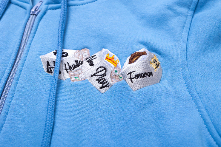 THB Hoodie - Baby Blue (Zip up)